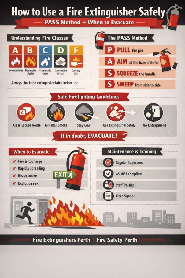 How to Use a Fire Extinguisher Safely: PASS Method + When to Evacuate ...